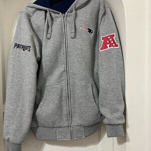 NFL New England Patriots Reversible Jacket with Hood (Size Small)